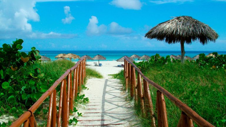 Varadero boardwalk leading to the beach